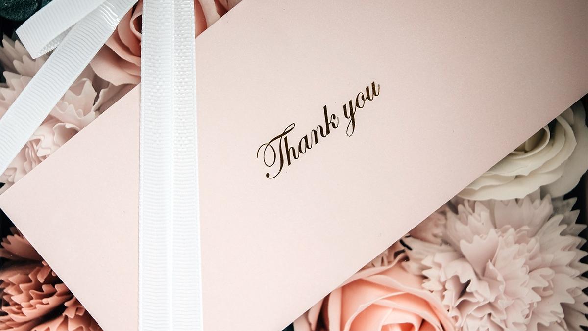 thank you card