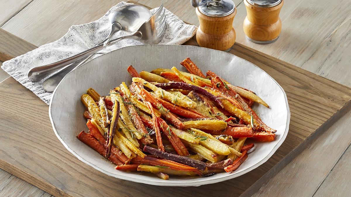 holiday prepared meals rainbow carrots