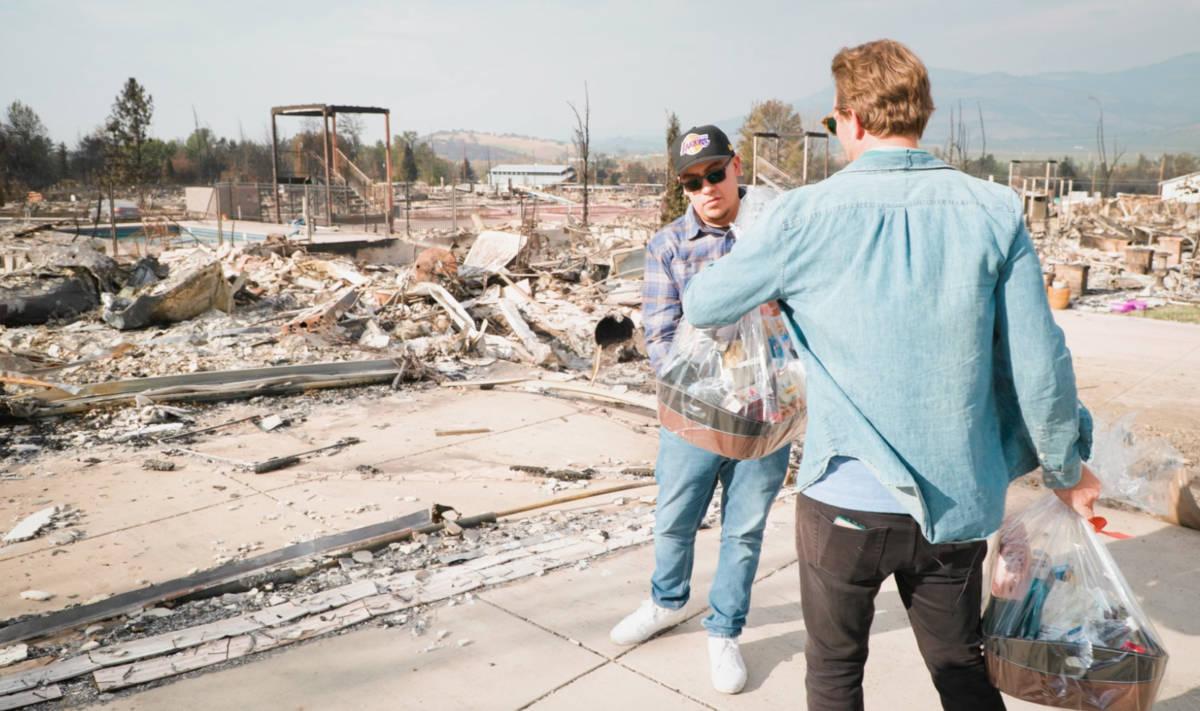 Article Cards Featured Image donating gift baskets after the almeda fire