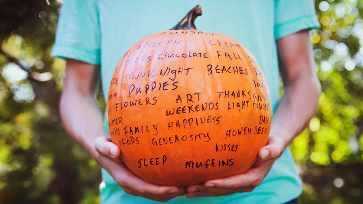 gratitude pumpkin