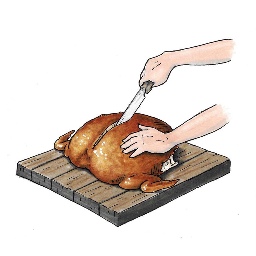 how to carve a turkey breast