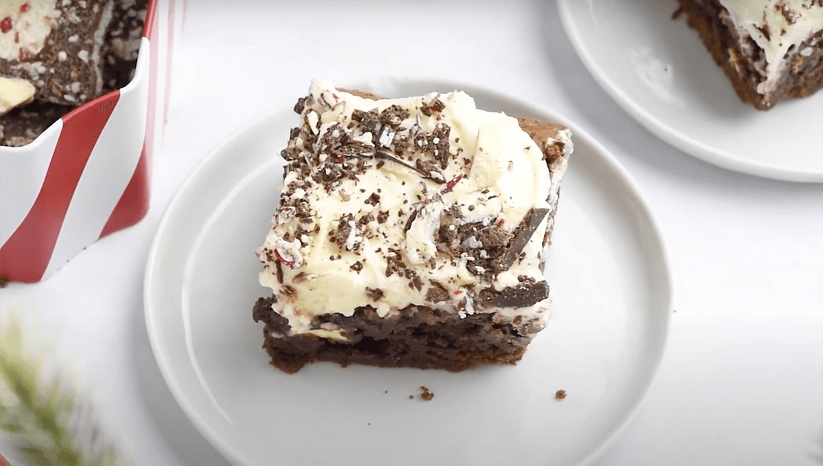 Peppermint Bark Brownies