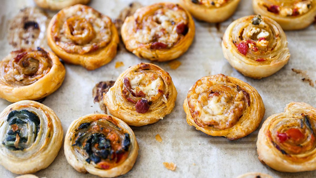 Savory Puff Pastry Pinwheels